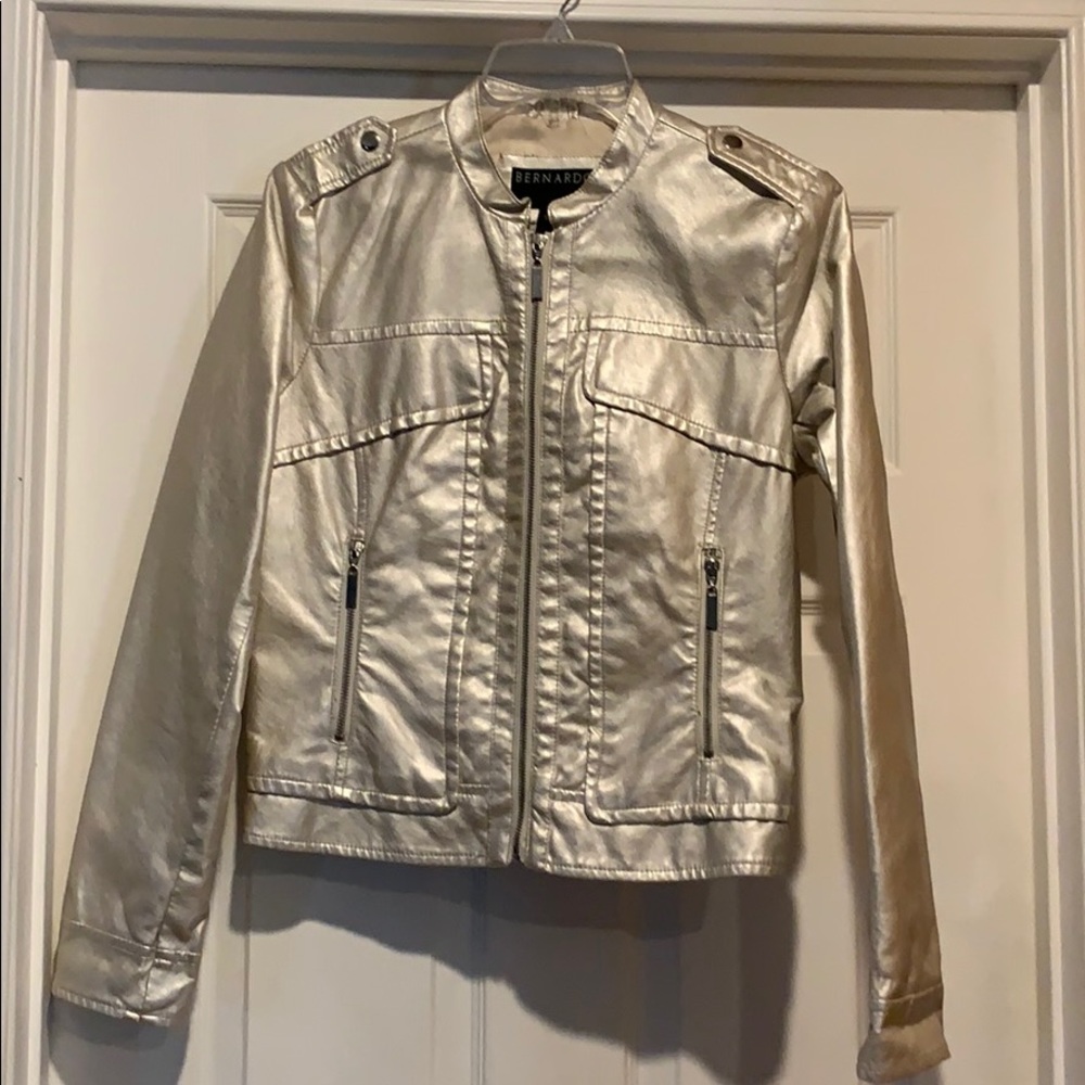 Silver bomber jacket